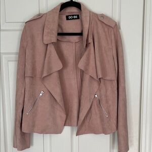 DO+BE Women's Blush Suede Blazer